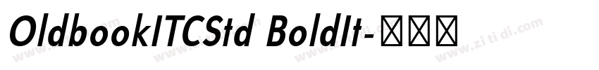 OldbookITCStd BoldIt字体转换